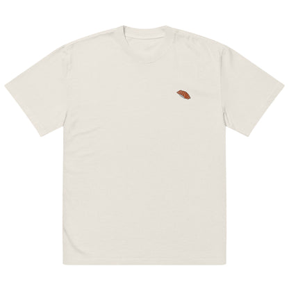 Unisex Salmon Nigiri Oversized Faded T-Shirt