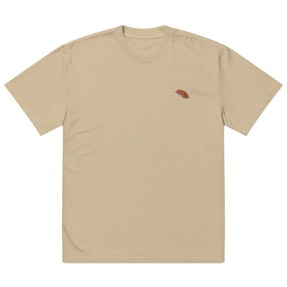 Unisex Salmon Nigiri Oversized Faded T-Shirt